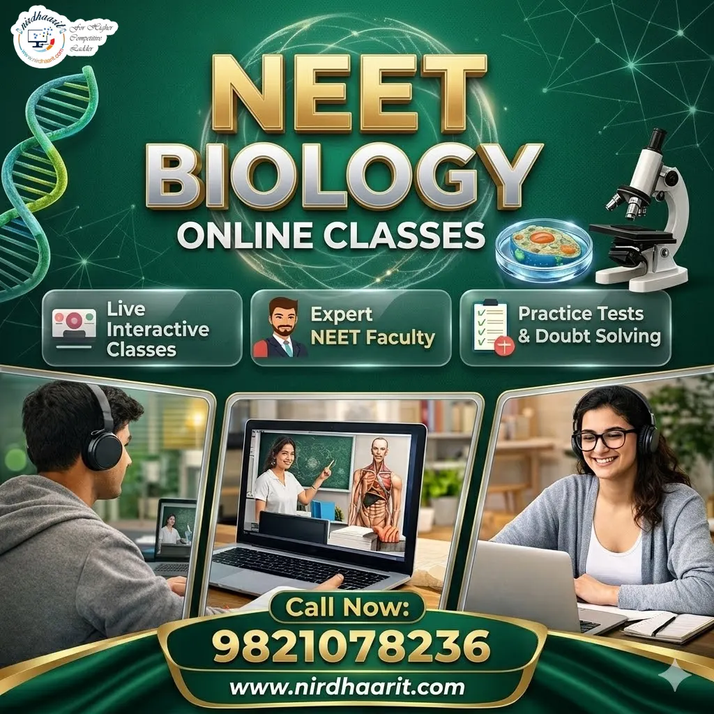 Nirdhaarit in East Delhi – Trusted NEET Biology Online Classes for Top Results