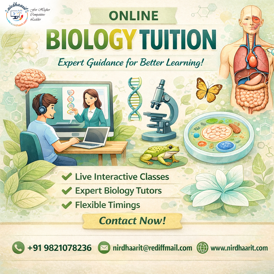 Online Biology Tuition – Power Trusted Learning with Nirdhaarit