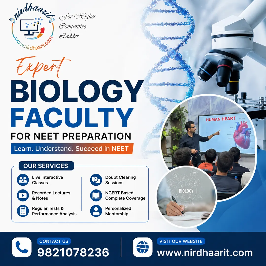 Expert Biology Faculty for NEET Preparation in Mayur Vihar