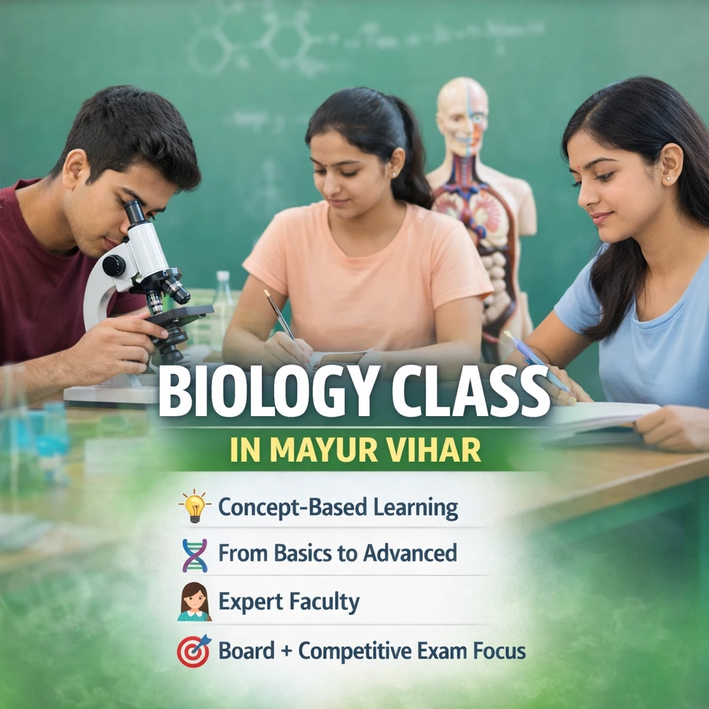 Biology Class in Mayur Vihar – Best Coaching for Conceptual Learning & Exam Success